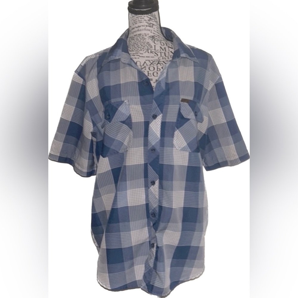 Orvis Mens Size L Blue/White  Men Performance Fishing Outdoor